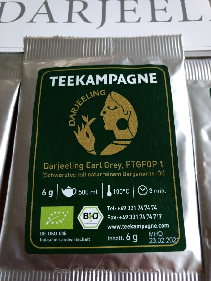 Teekampagne Darjeeling Earl Grey