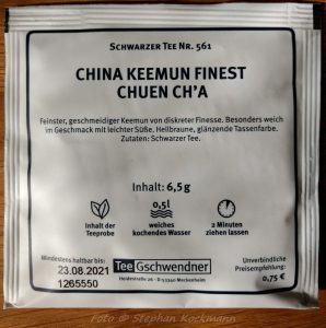 TeeGschwendner Tee: China Keemun Finest