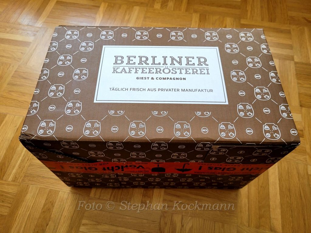 Lieferung der Berliner Kaffeerösterei