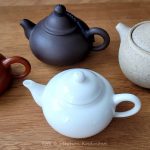 Kleine Porzellan-Teekannen für die Gong Fu Cha Teezeremonie