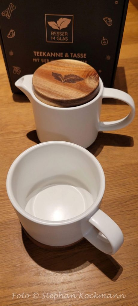 Teekanne und Tasse im Set von Besser im Glas