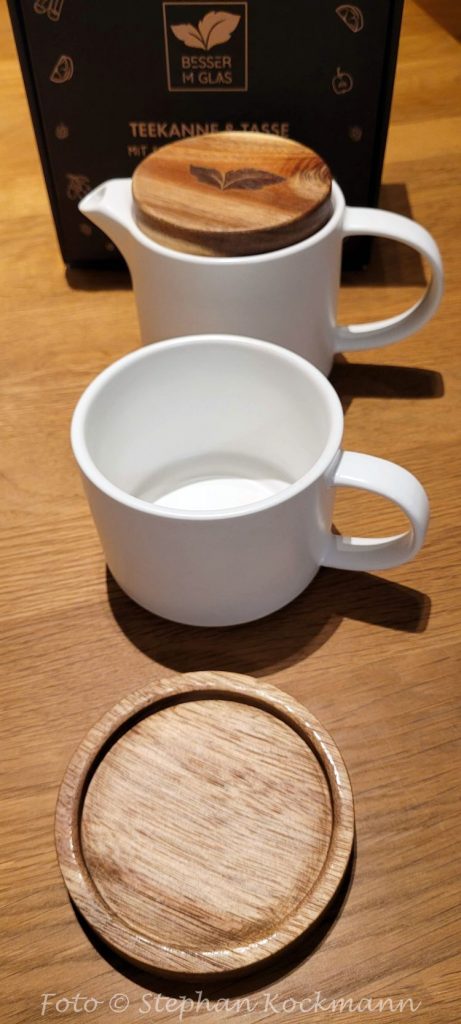 Teekanne und Tasse im Set von Besser im Glas