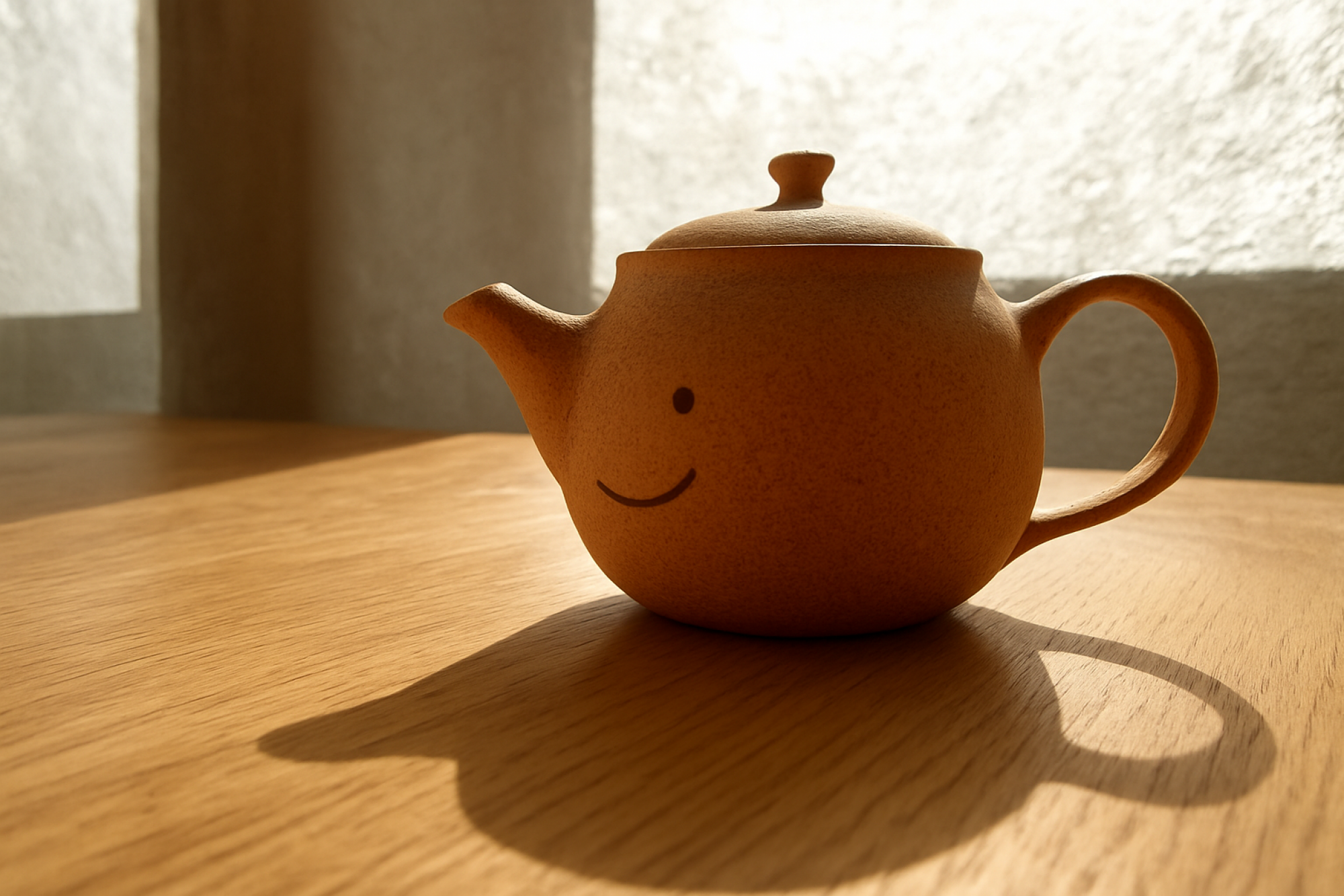 Lächelnde Teekanne