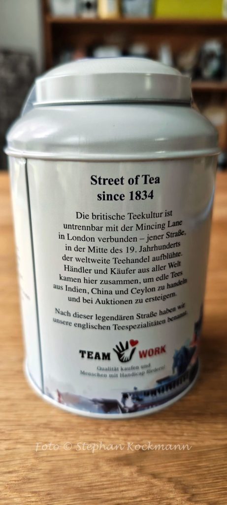 Schwarzer Tee Darjeeling Earl Grey Bio Mincing Lane von Paul Schrader