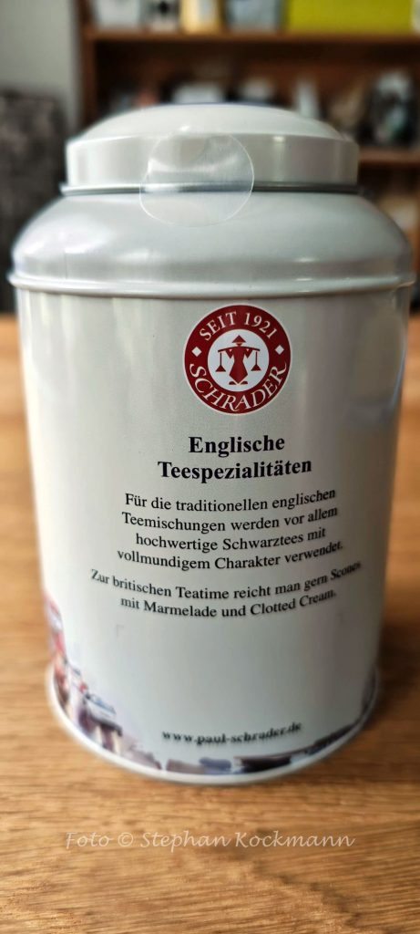 Schwarzer Tee Darjeeling Earl Grey Bio Mincing Lane von Paul Schrader